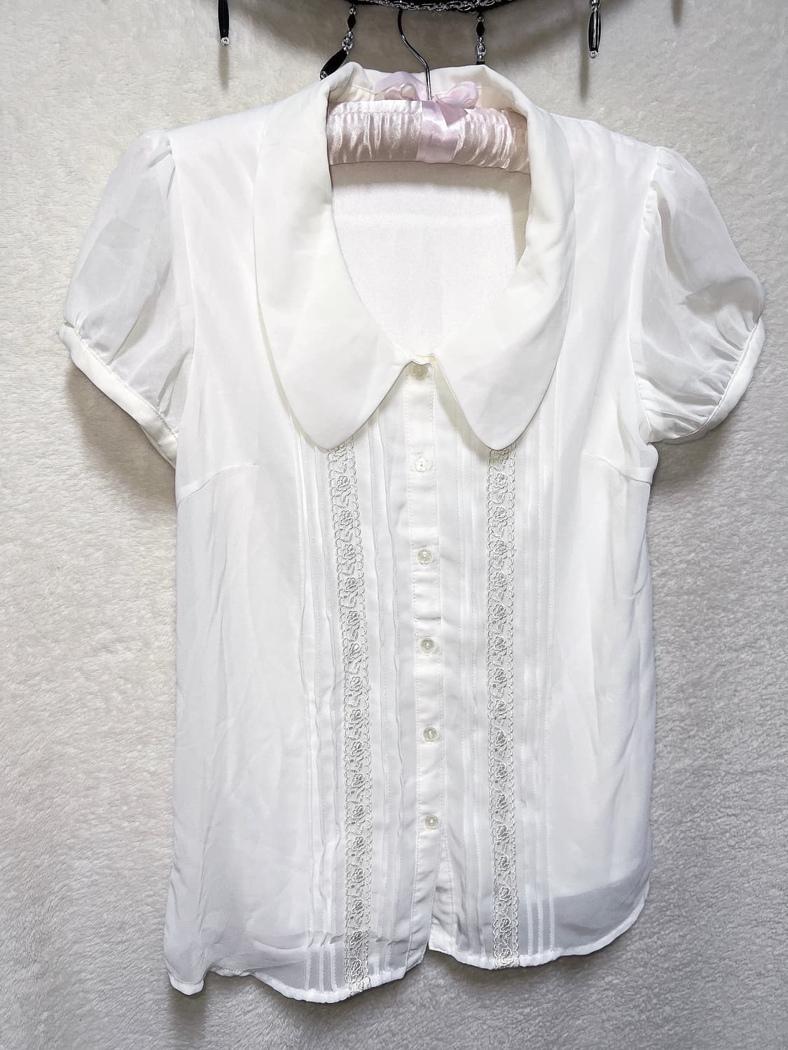 잉그니 라떼갸루 로맨틱 블라우스 로걀탑 모카브라운 블레이저 자켓 코디셋 상품이미지9