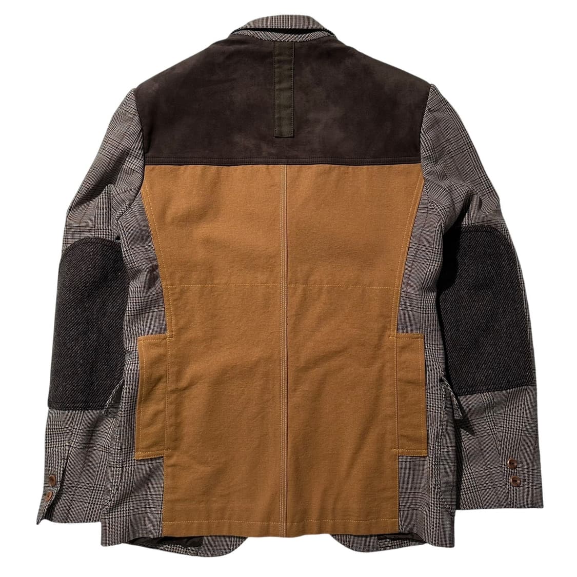 준야 와타나베 꼼데가르송 패치워크 체크 싱글 3B 블레이저 스포츠코트 상품이미지2