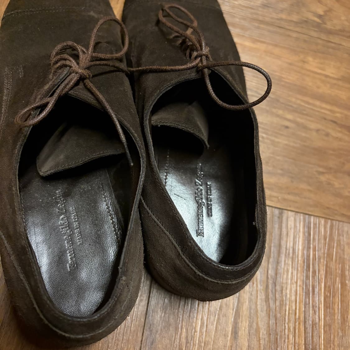 ERMENEGILDO ZEGNA SUEDE CAP TOE OXFORD 상품이미지3