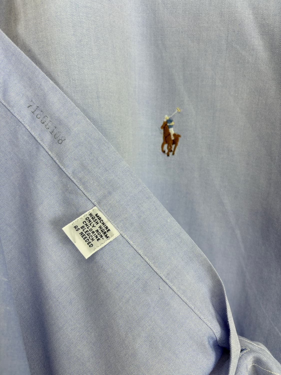 [4XL]POLO 블루 긴팔 빅셔츠  상품이미지9