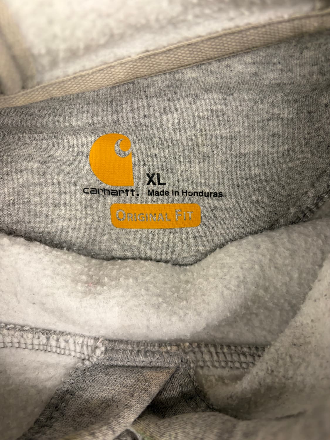 [XL]칼하트 k121 그레이 기모후드티 상품이미지5