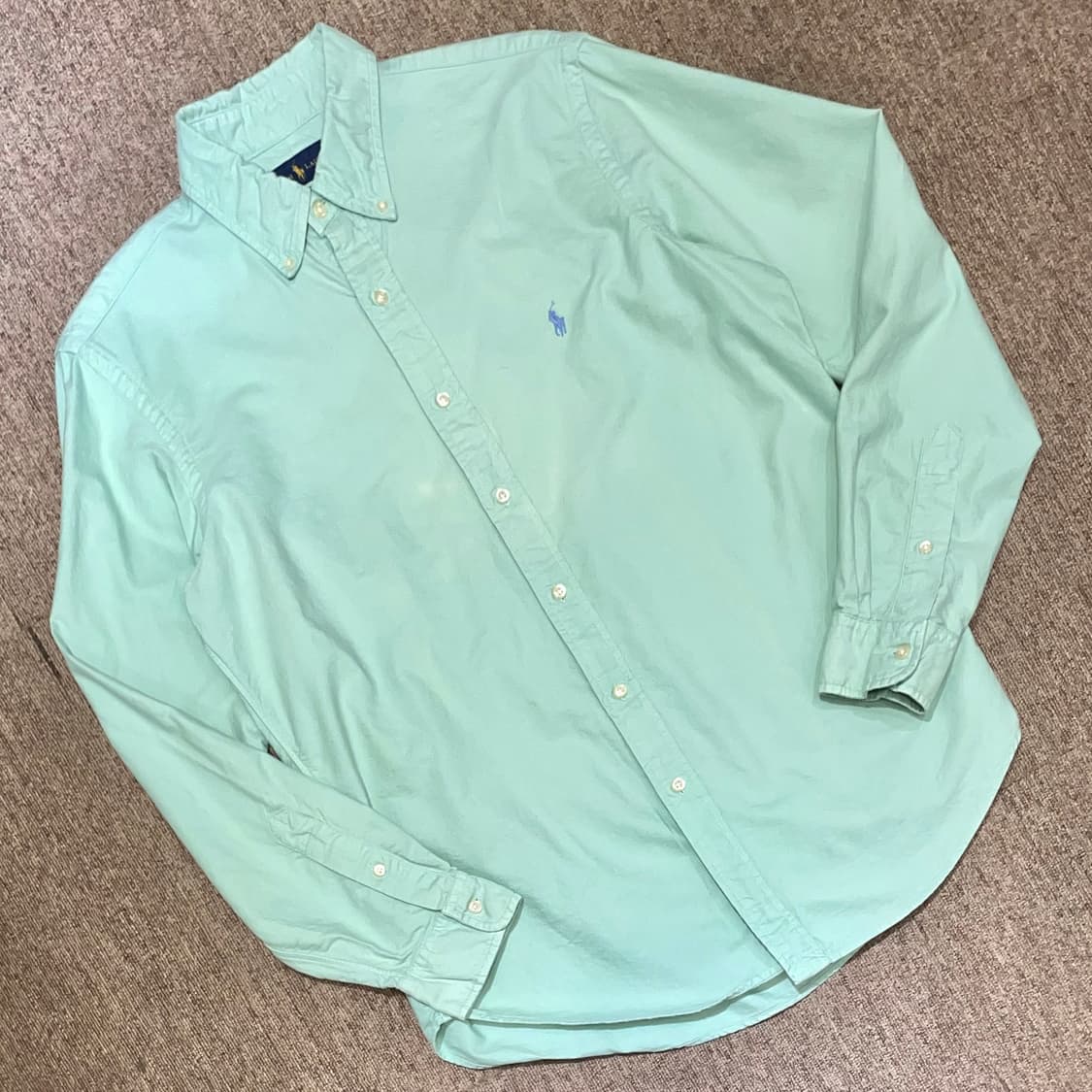 (M) POLO 폴로 랄프로렌 솔리드 셔츠 클래식핏 상품이미지1