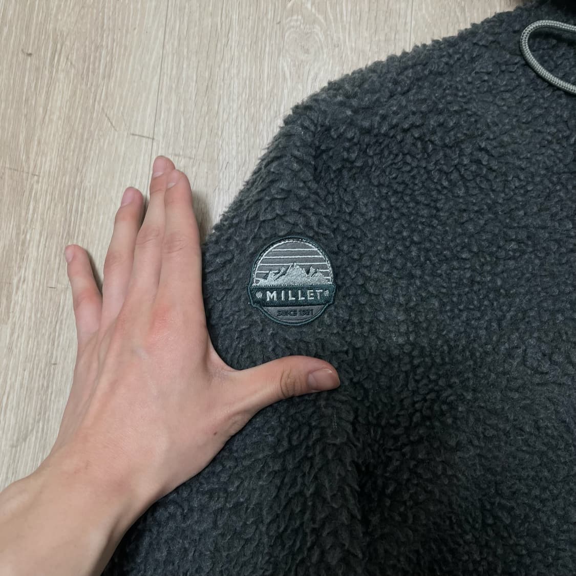 밀레 남성 양털 뽀글이 후리스 자켓 L/100  상품이미지4