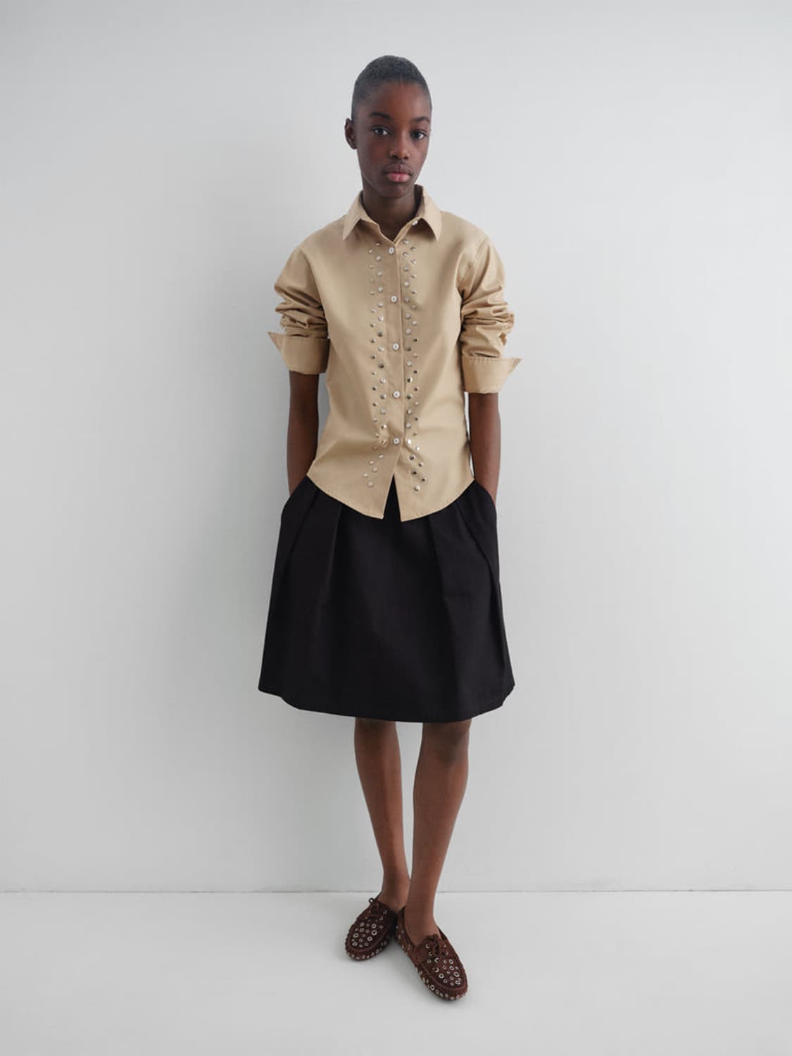 [M]기마구아스 Martin 스커트/블랙 상품이미지3