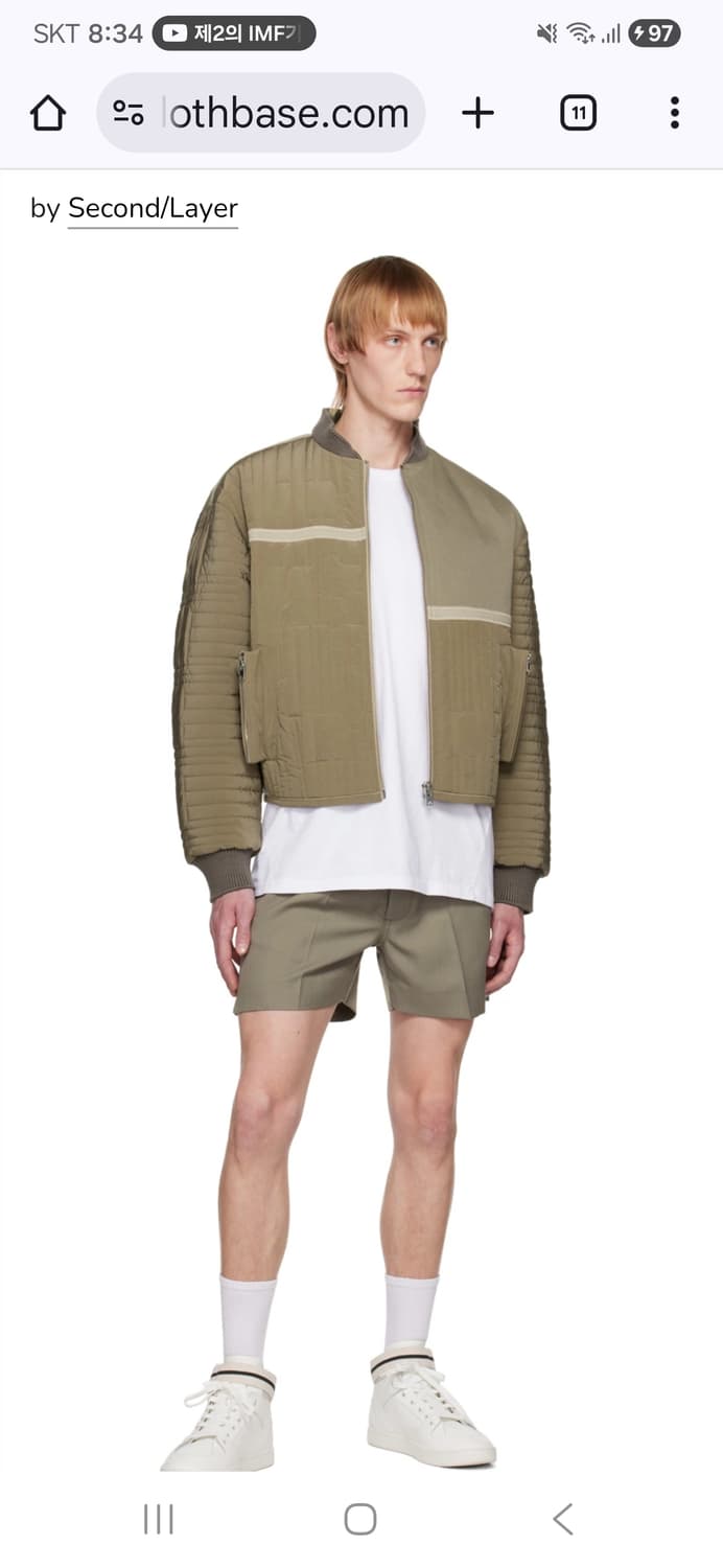 세컨드레이어 숏 봄버 자켓 상품이미지7