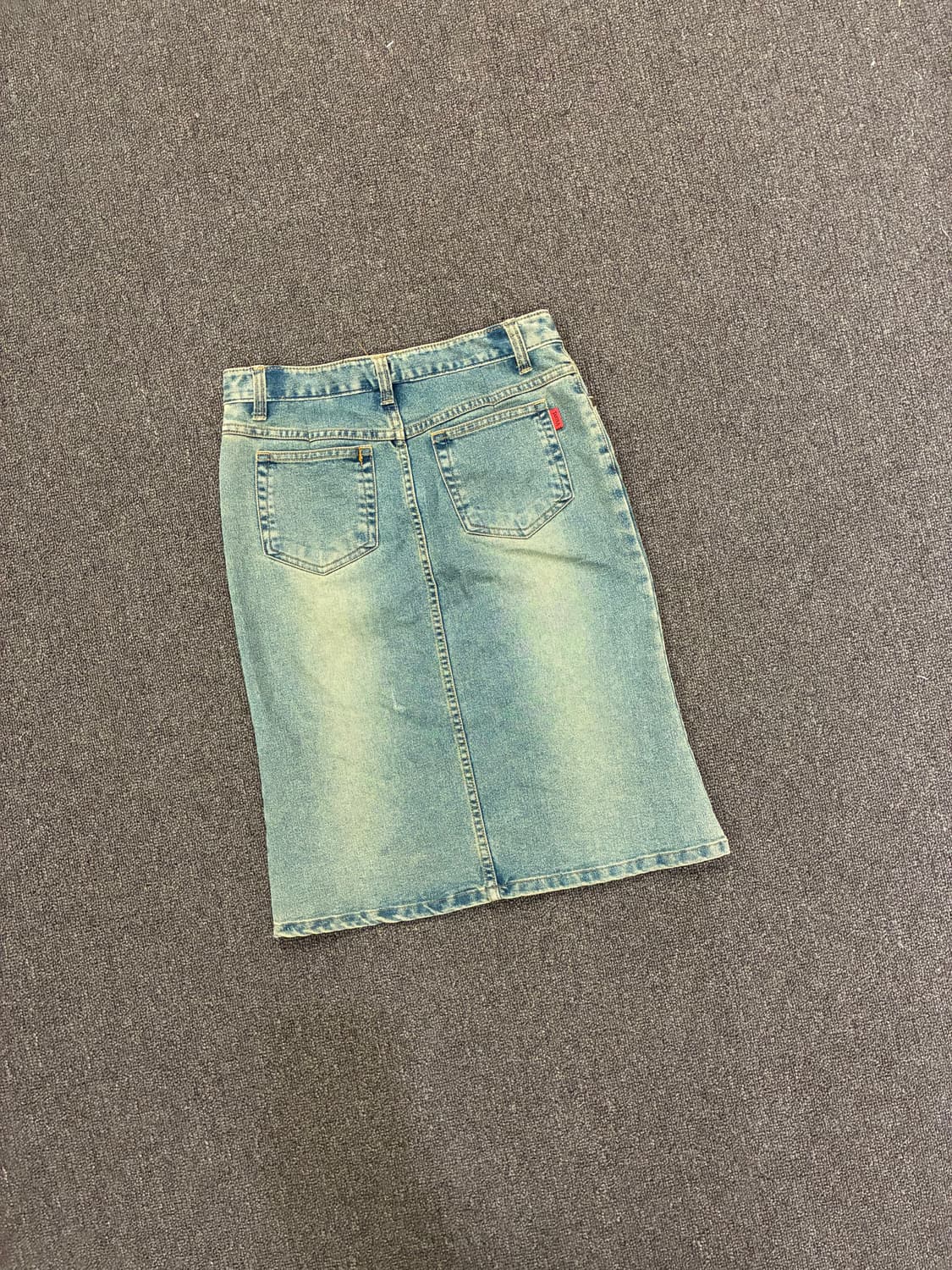 OS)Japanese vintage 여성 꽃 자수 비즈 디테일 미디 치마 상품이미지5