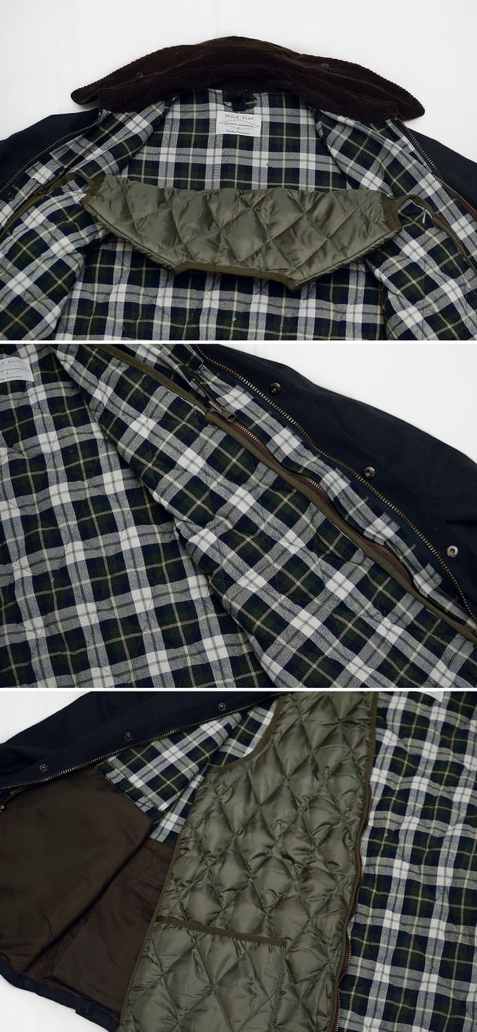솔리드블루 왁스 자켓+다운 조끼 라이너 세트 (50 / 100-105) 상품이미지7