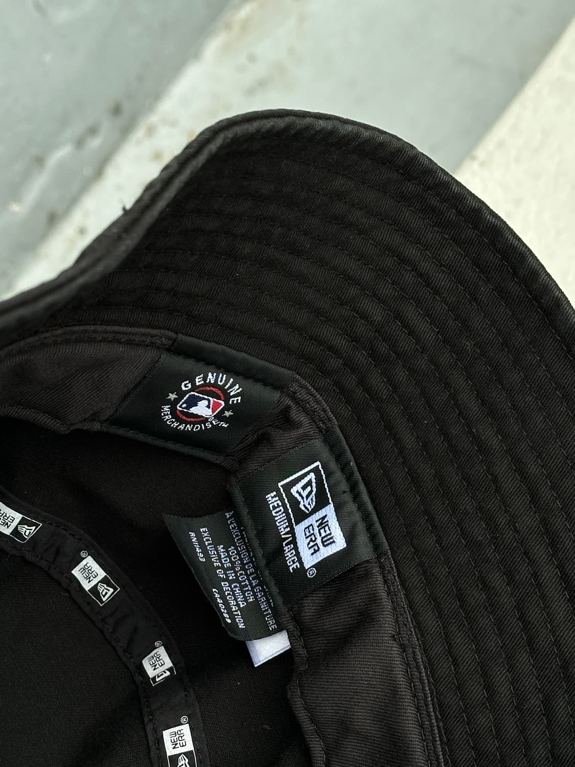 [M-L] 뉴에라 뉴욕양키스 스몰로고 블랙 버킷햇 모자 상품이미지6