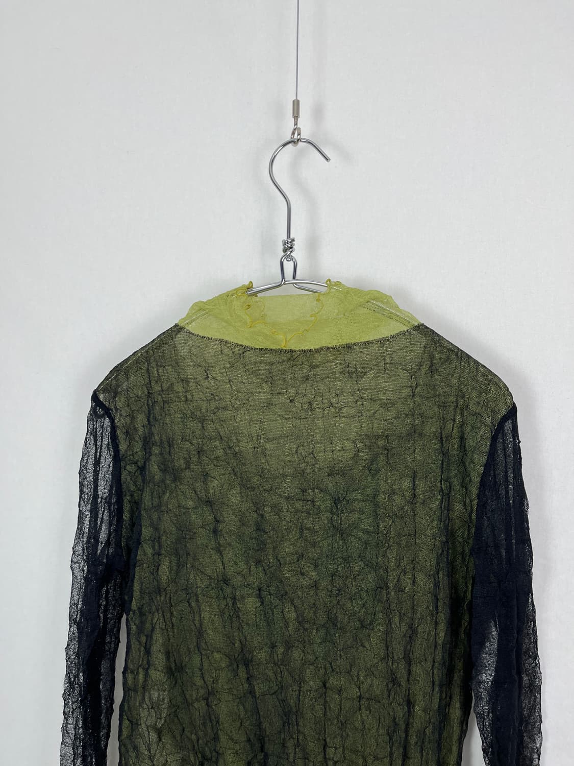 Vintage (Japan made) 애스닉 패턴 시스루 상품이미지9