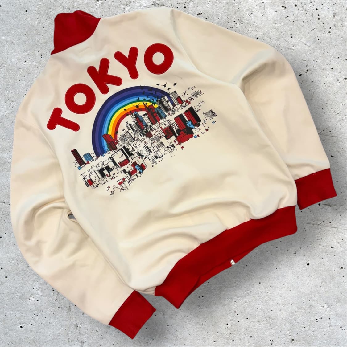 [95] 06s 아디다스 도쿄 화이트레드 트랙탑 져지 C484 상품이미지1