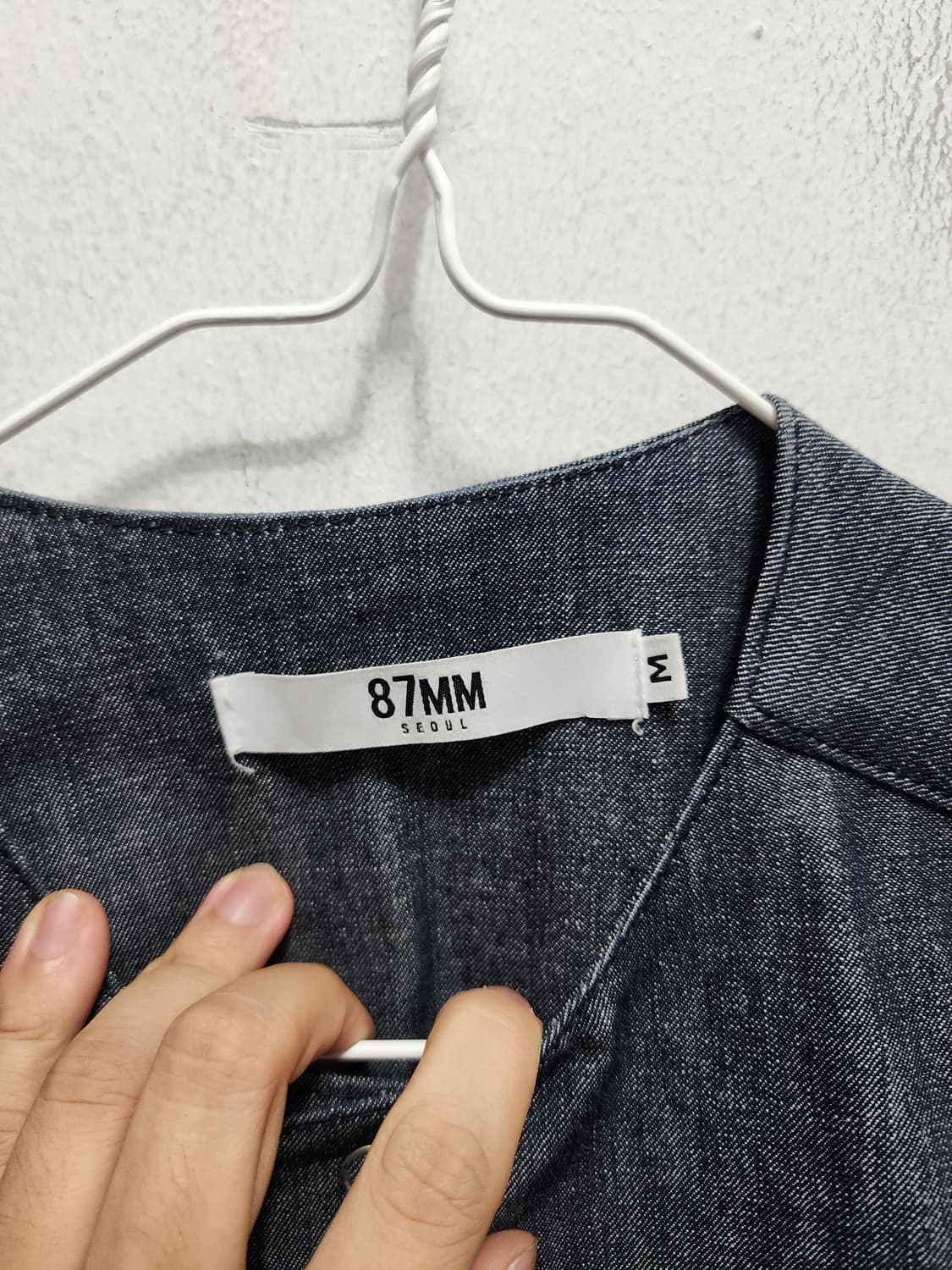87mm 서울 웨스턴 진청 데님셔츠 상품이미지7