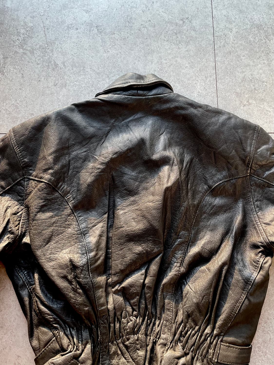 빈티지 소가죽 라이더자켓 상품이미지6