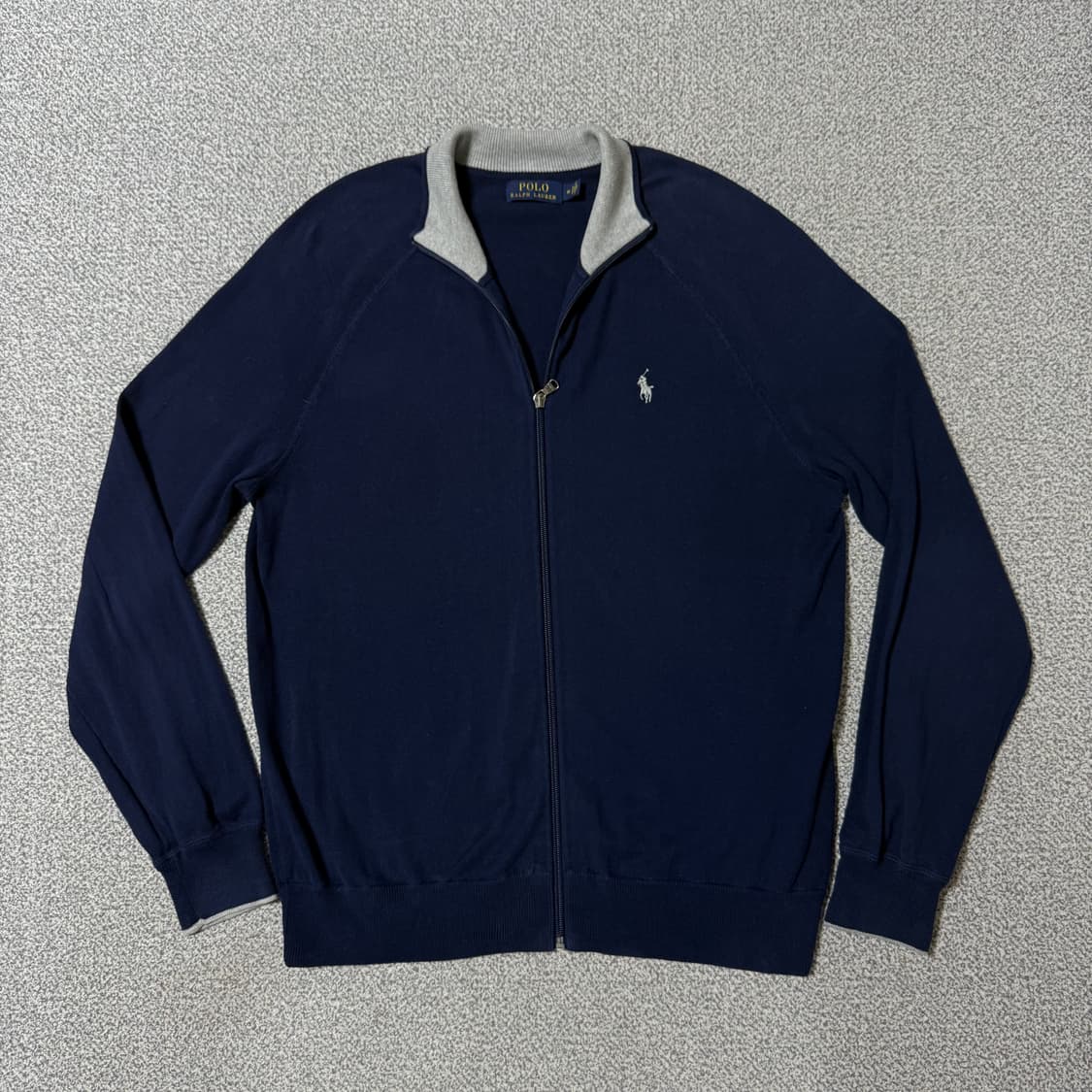 폴로 랄프로렌 니트 집업 네이비 M 상품이미지1