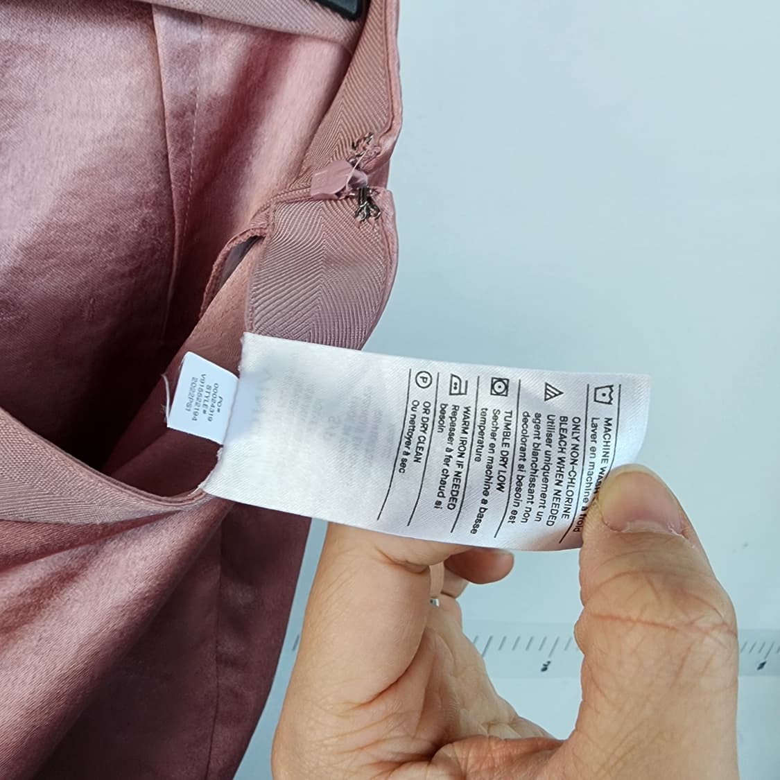 빈스 핑크 새틴 와이드 팬츠 상품이미지6