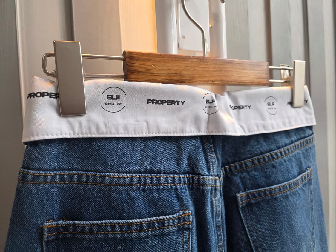 허리선 포인트 데님팬츠 상품이미지5