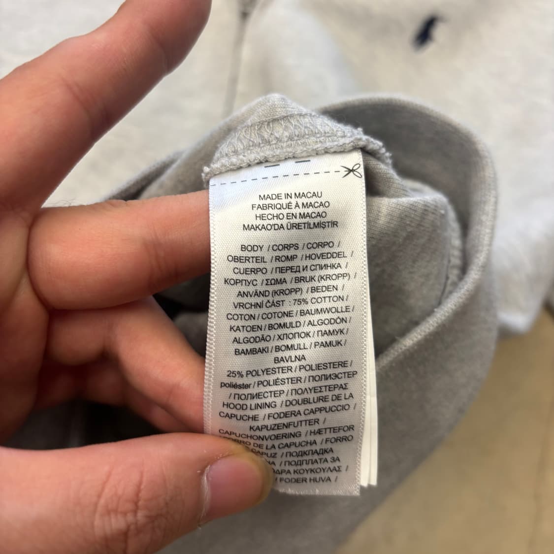 L 폴로랄프로렌 여성용 그레이 후드집업 상품이미지5