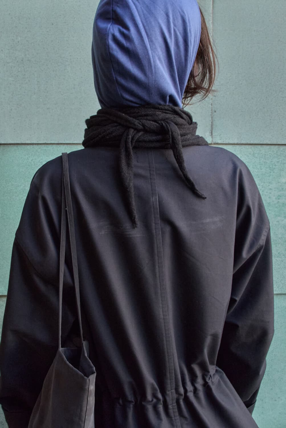 mudule 머듈 롱 스카프 블랙 상품이미지1