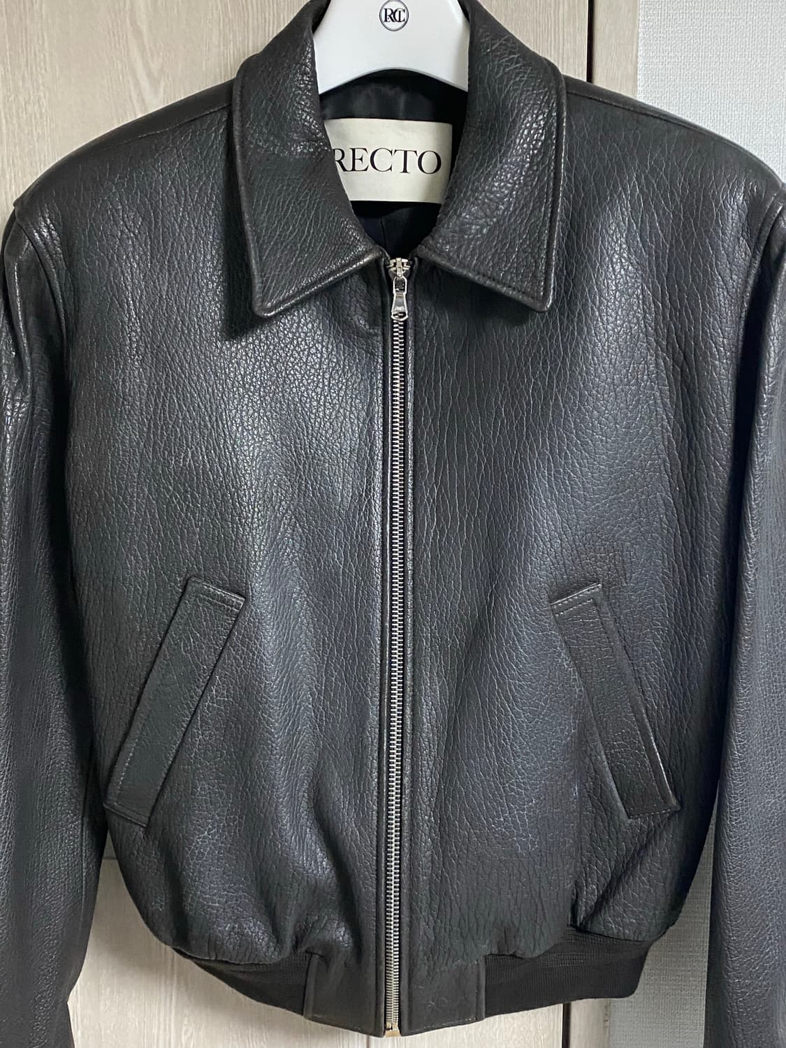 렉토 벤 슈렁큰 램 레더 자켓 s 팝니다 상품이미지3