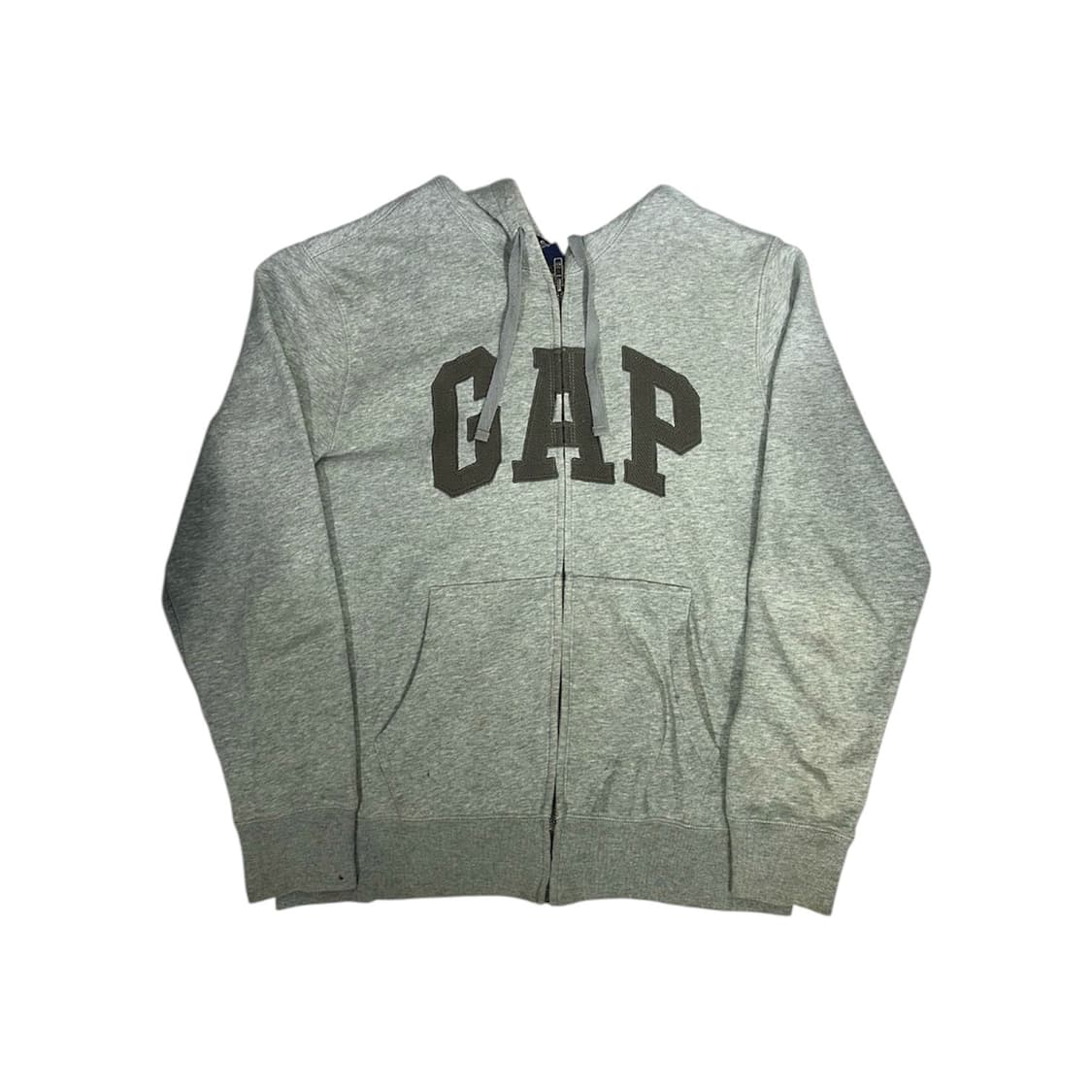 Gap 그레이 로고 내부 기모 후드집업 자켓 S 상품이미지5