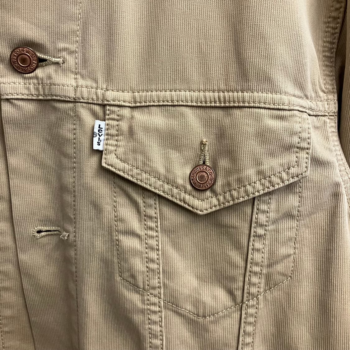 N255 리바이스 트러커 자켓 베이지 상품이미지2