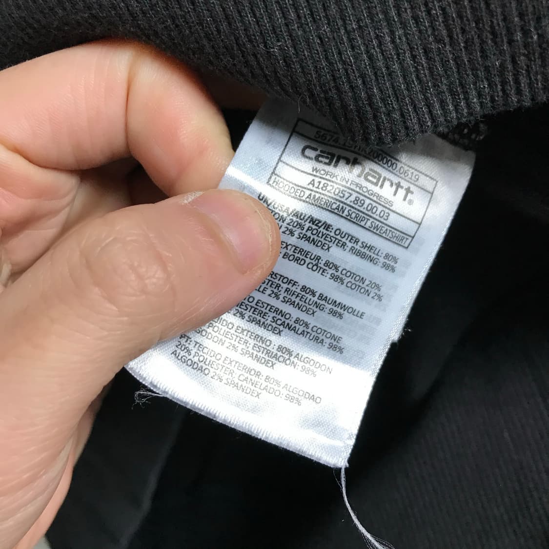 칼하트 wip 후드티 상품이미지4