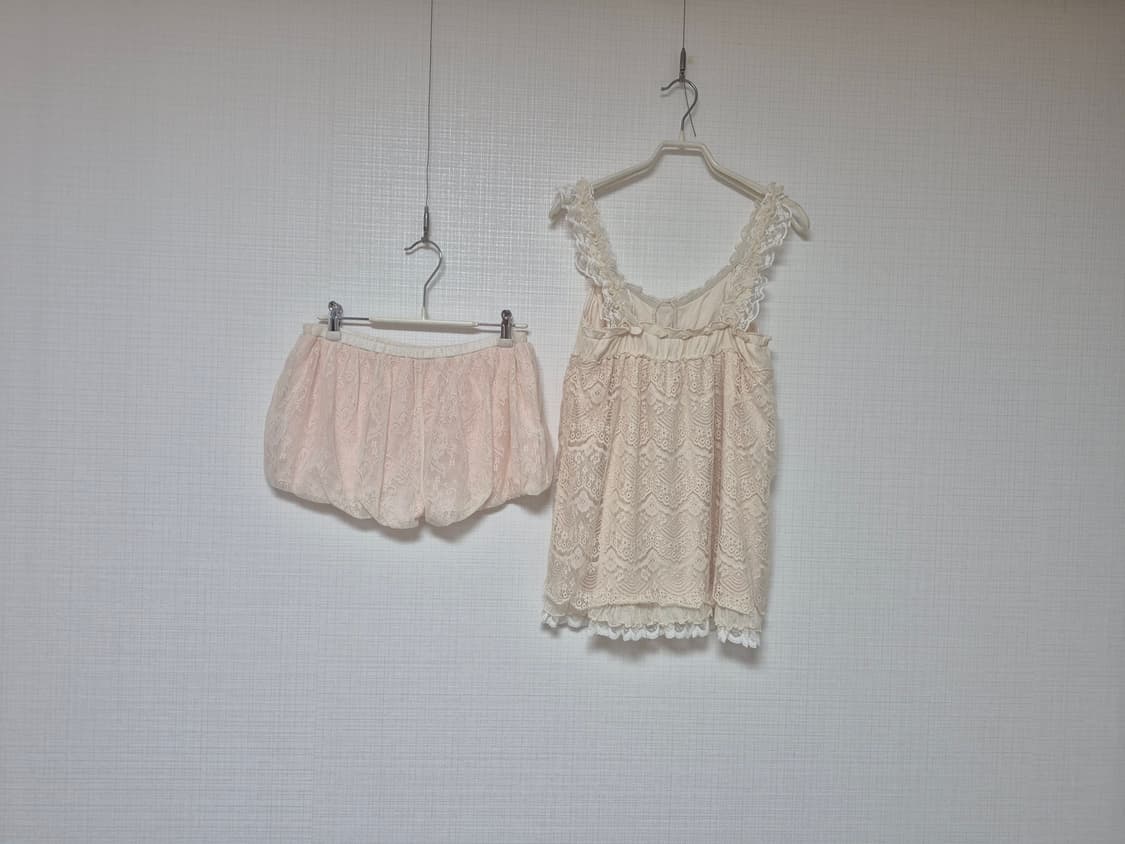 리즈리사 Chambre a couche 프릴캐미&벌룬인팡 셋업입니다♡♡ 상품이미지3