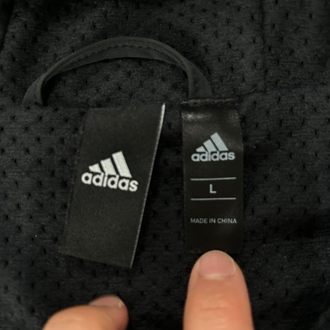 아디다스 블랙 후드 바람막이 자켓 L 상품이미지2