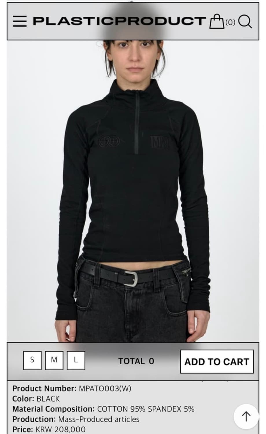 MPa SOFT-SHELL HALF ZIP WOMEN(BLACK L) 상품이미지1