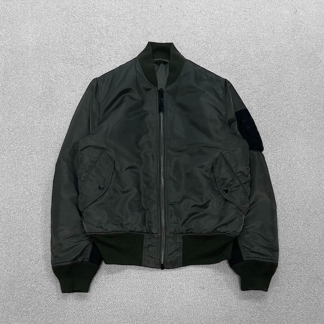 알파인더스트리 ma-1 항공점퍼 자켓 카키 상품이미지1