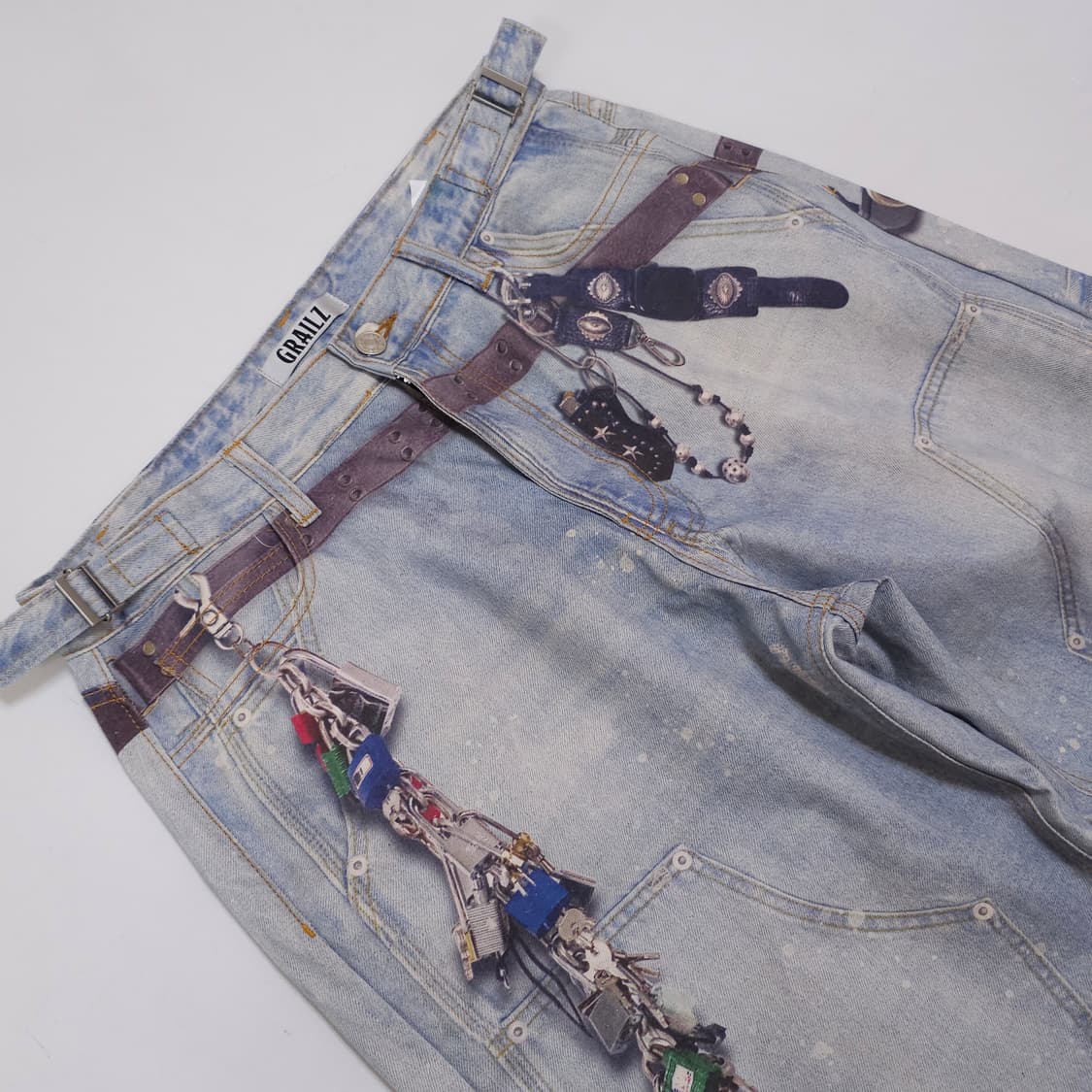 그레일즈 키체인 일루젼 데님 팬츠 상품이미지3