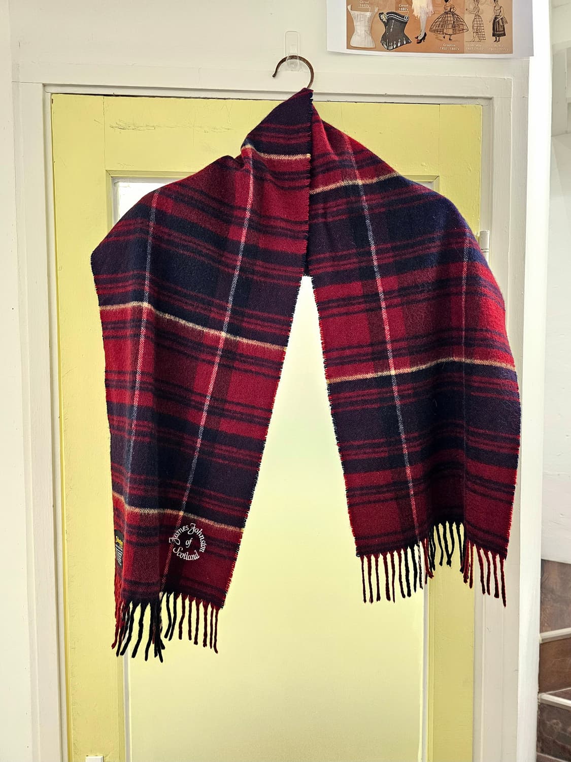 Johnstons of Elgin 타탄체크 캐시미어 머플러 상품이미지2