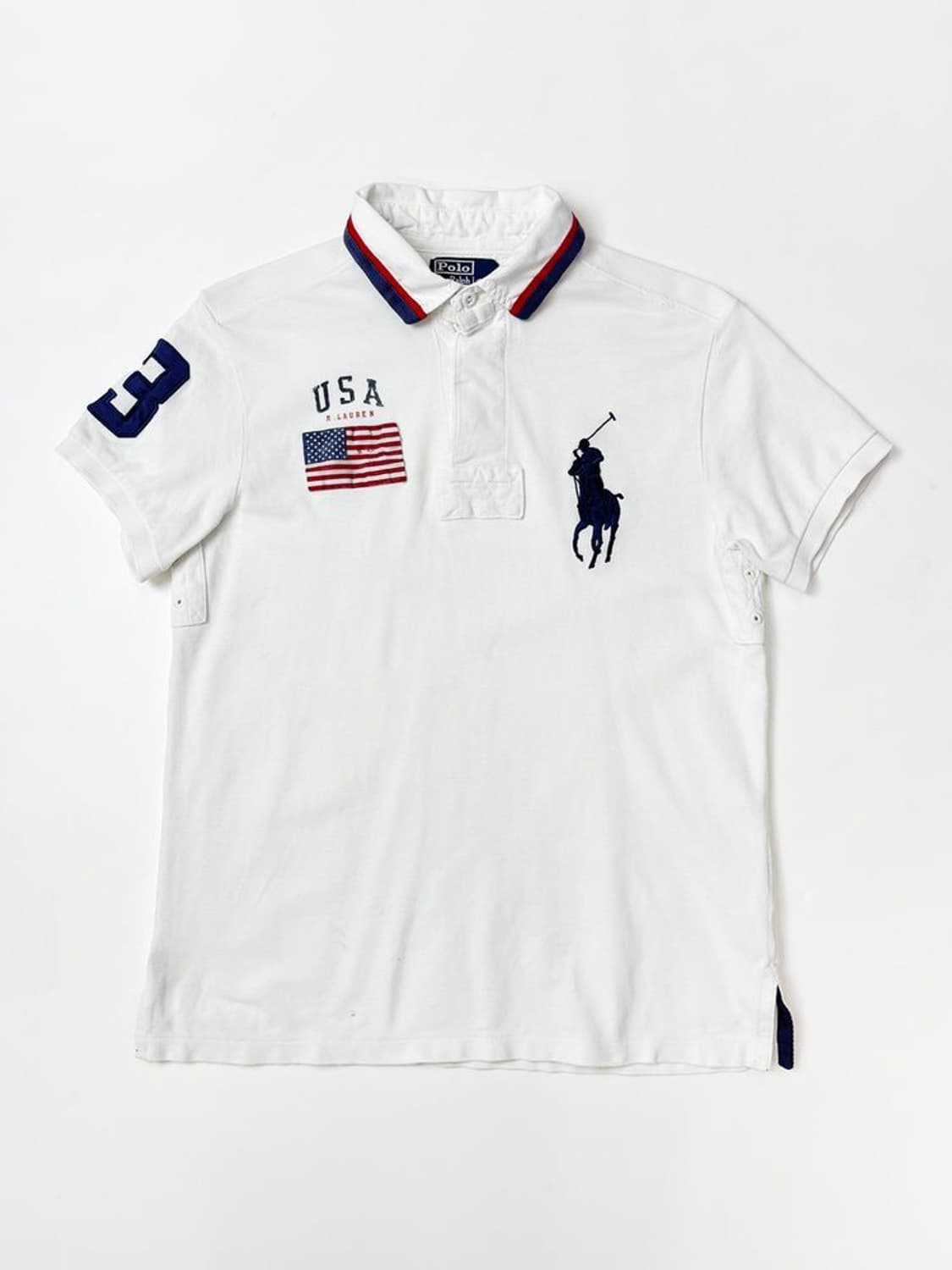 폴로 랄프로렌 00s USA 치프키프 빅포니 카라 티셔츠 PN4490 상품이미지1