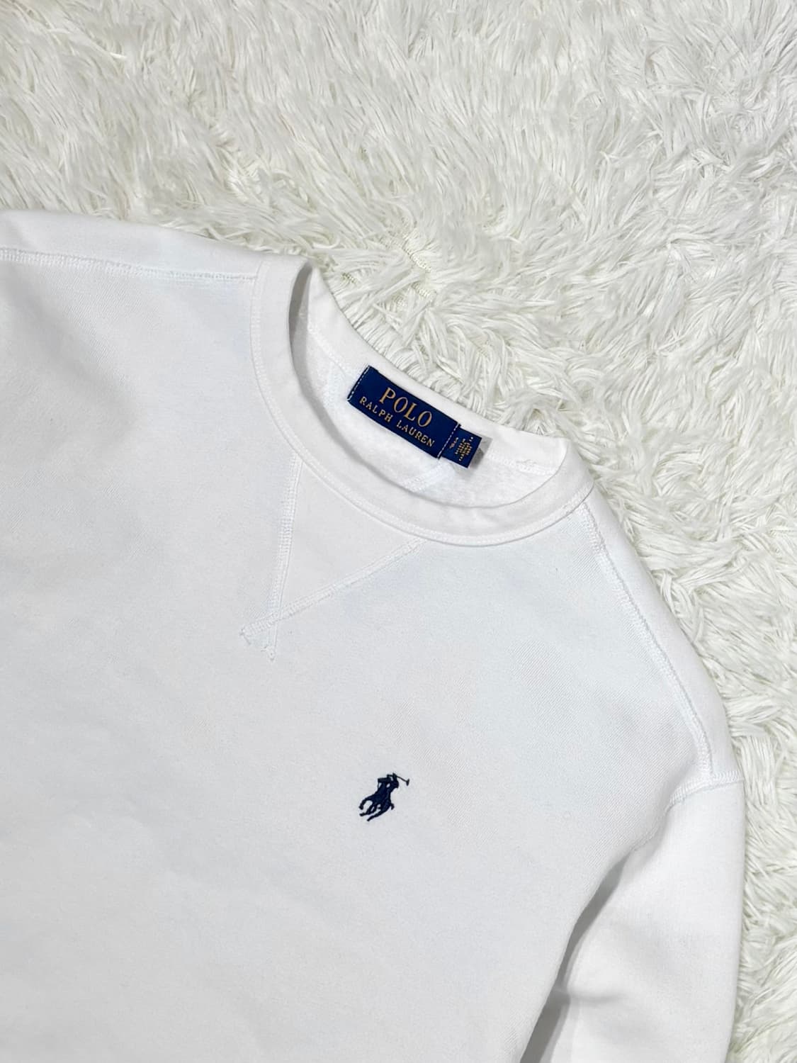 폴로랄프로렌 네이비포니 화이트 맨투맨 상품이미지5