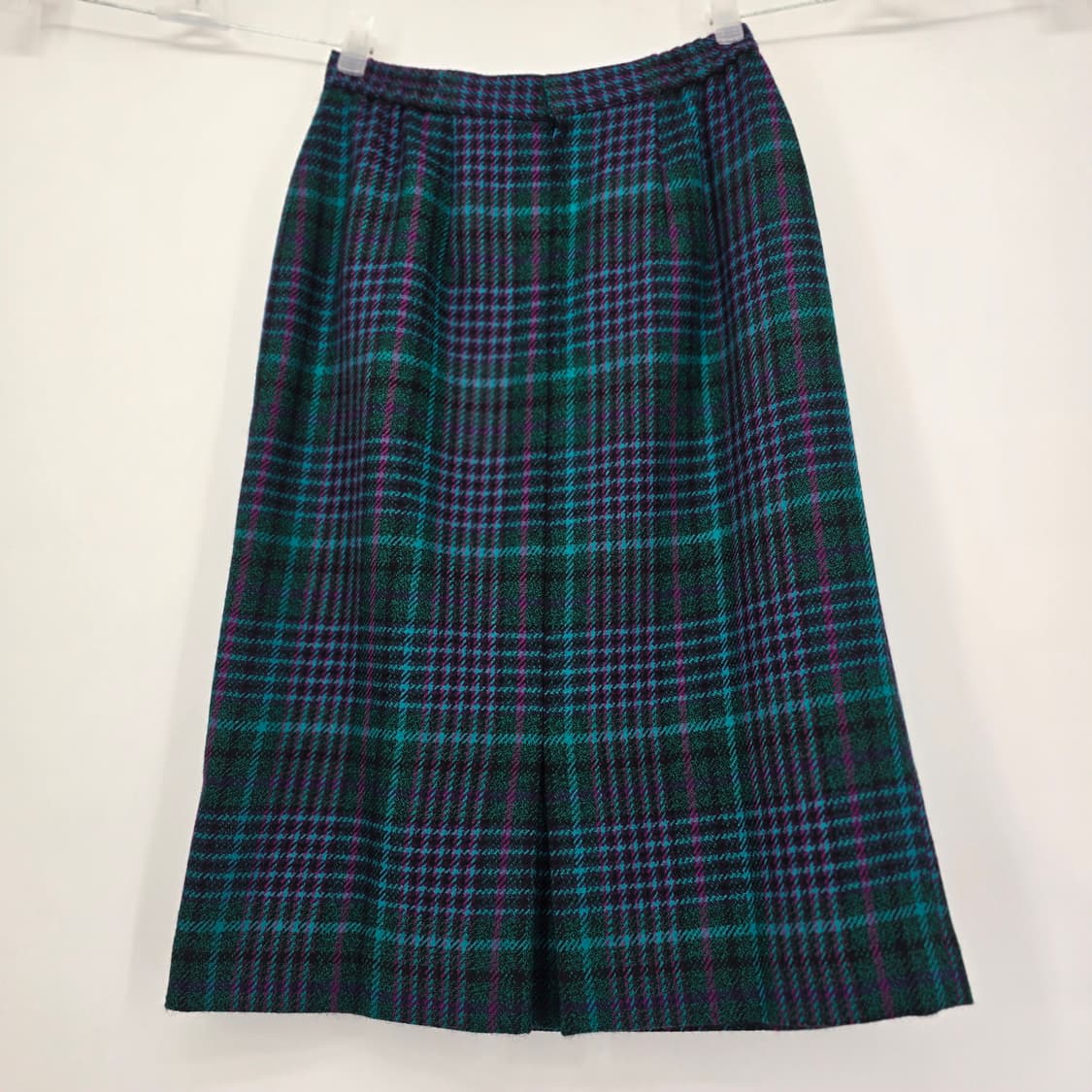 일본 빈티지 체크 울 스커트 26" 상품이미지5