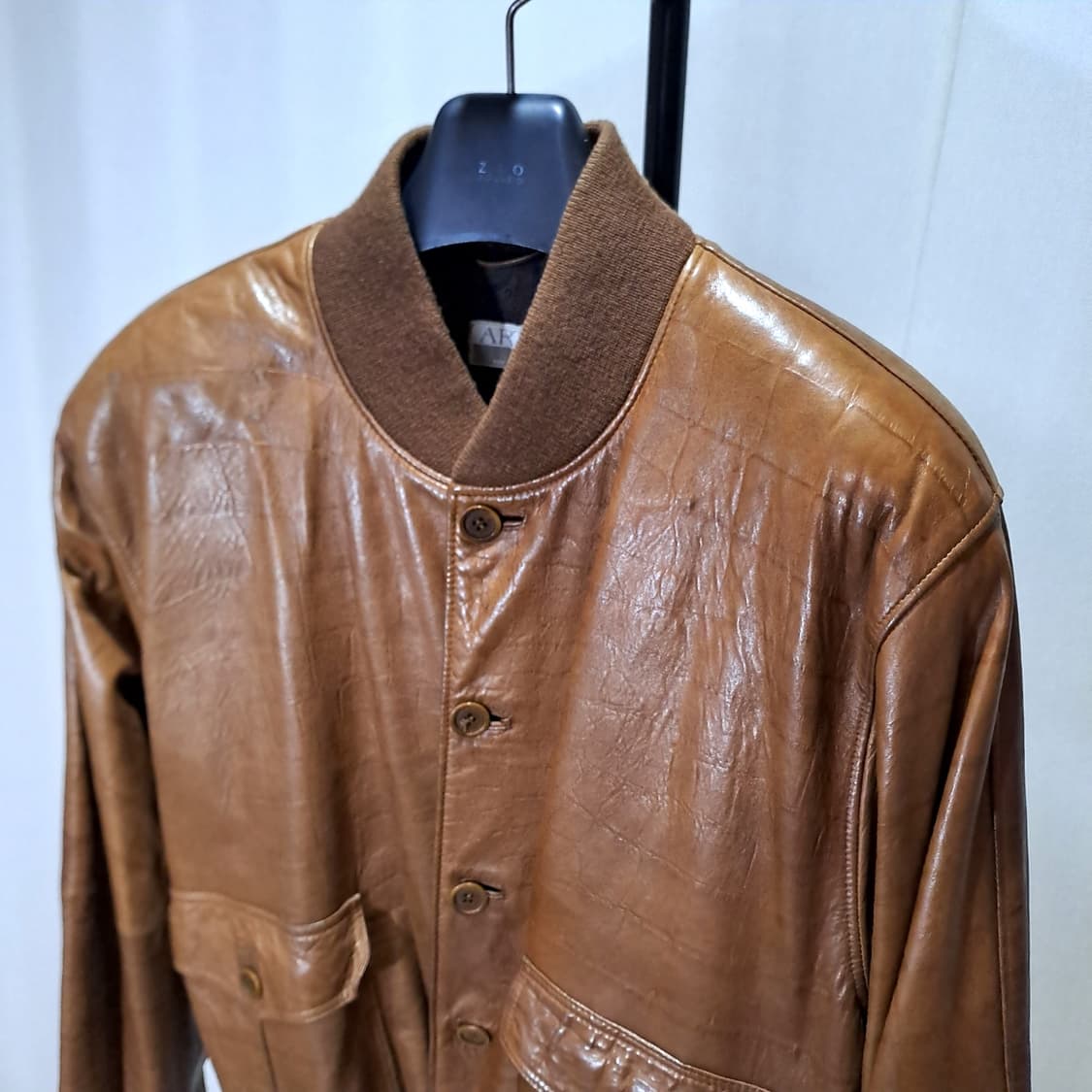 (택포) 메드 인 이태리 A-1 양가죽 자켓 52 B660 상품이미지3