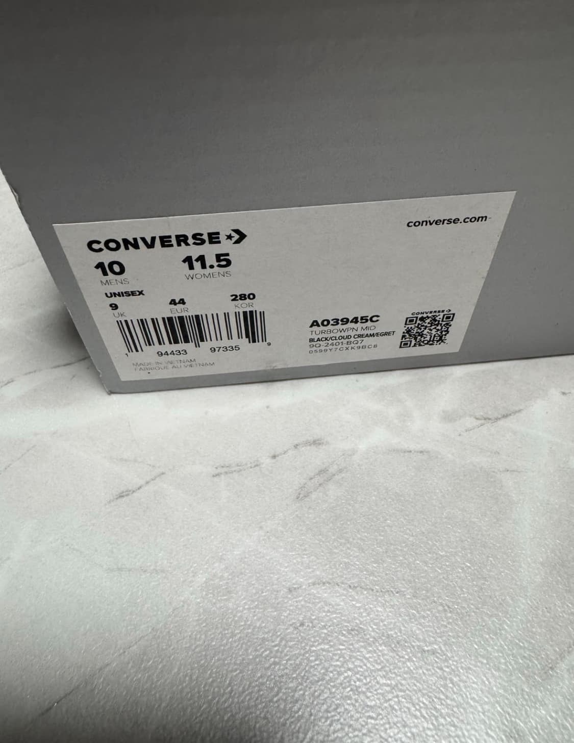 컨버스 X 다크쉐도우 터보웨폰 블랙 크림 상품이미지5