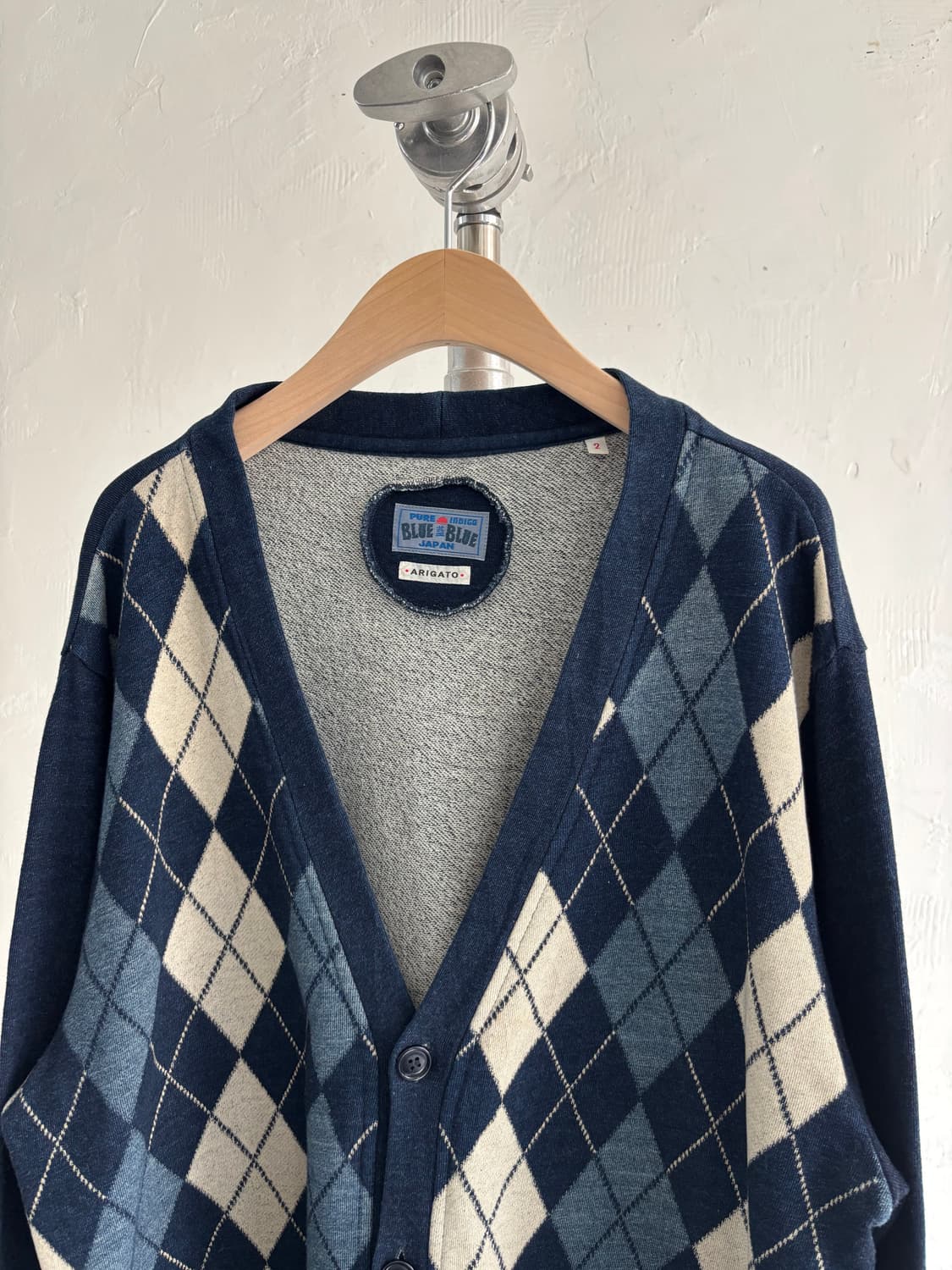 Blue Blue 블루블루 아가일 가디건 상품이미지4