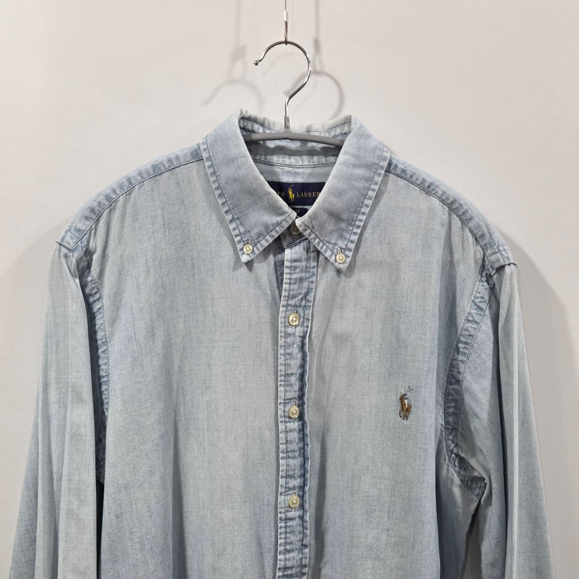 폴로랄프로렌 버튼다운 샴브레이 셔츠 M 상품이미지2