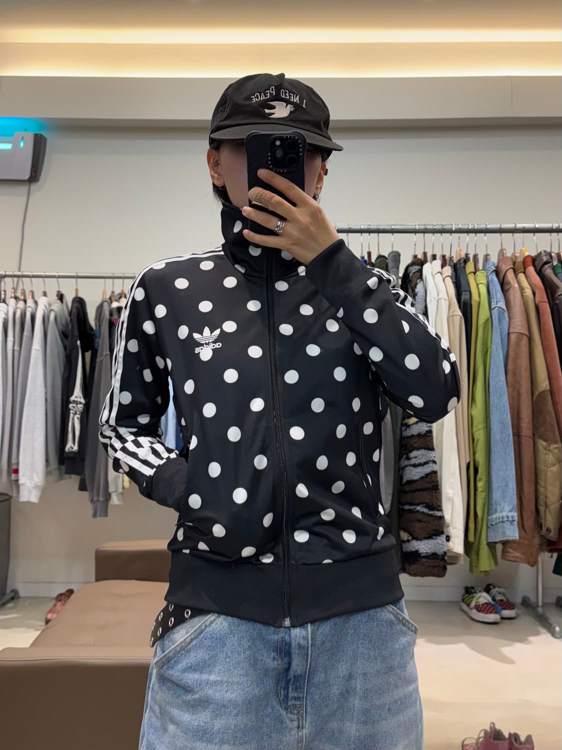 아디다스 파이어버드 도트 패턴 트랙탑 상품이미지5