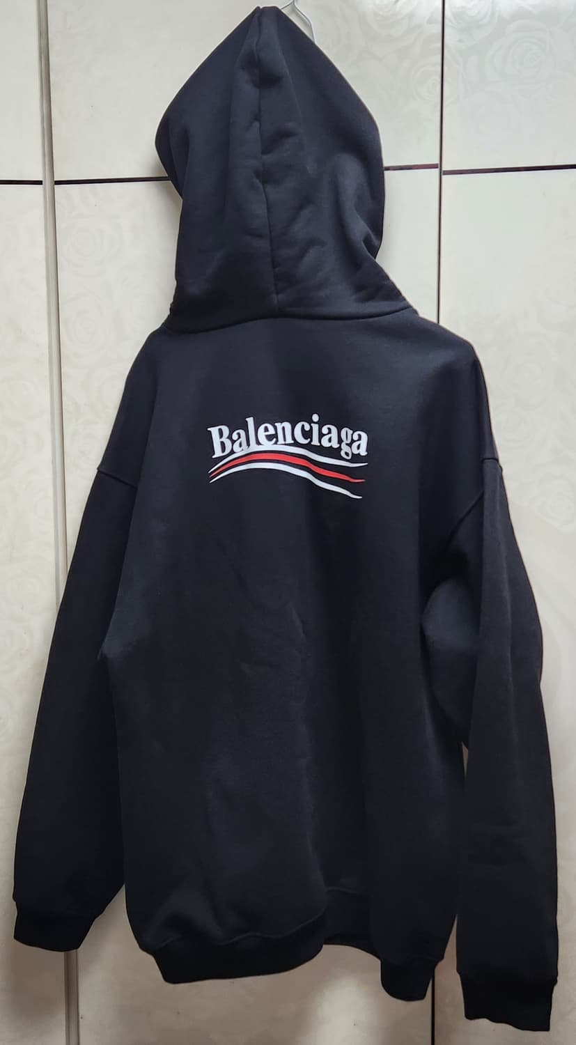 [정품) 발렌시아가 후드 집업 블랙 L (남여공용) 새상품 한정판 상품이미지2