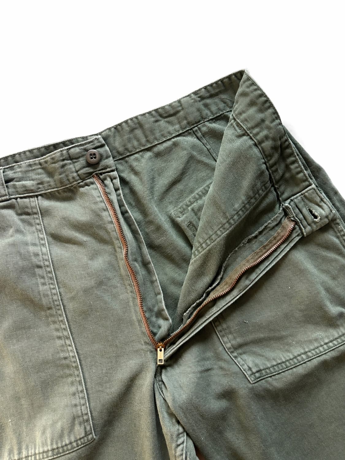 60s 미군 OG 107 퍼티그 팬츠 34" Zipper Fly 상품이미지3
