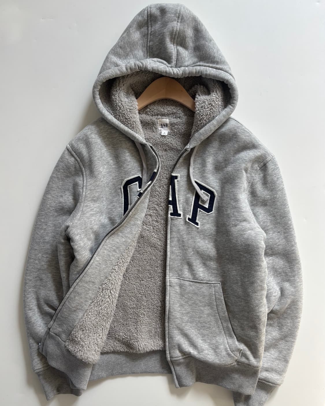 Gap 갭 로고 그레이컬러 울프죠 후드집업 상품이미지2