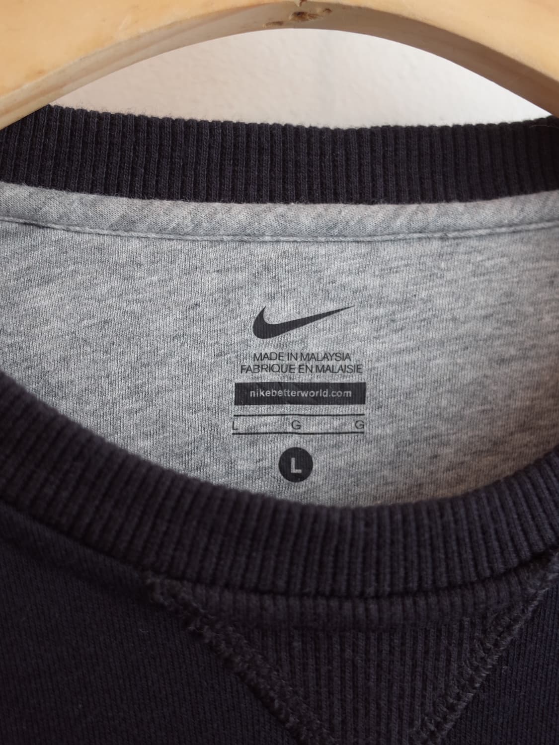 NIKE 나이키 코튼 스우시 자수 맨투맼 상품이미지4