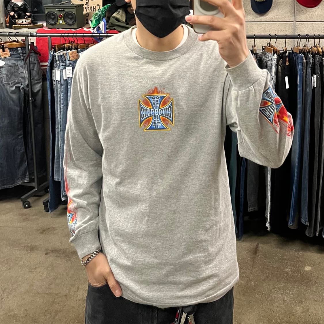 00s 웨스트코스트차퍼스 플레임 롱슬리브 (100) 상품이미지6