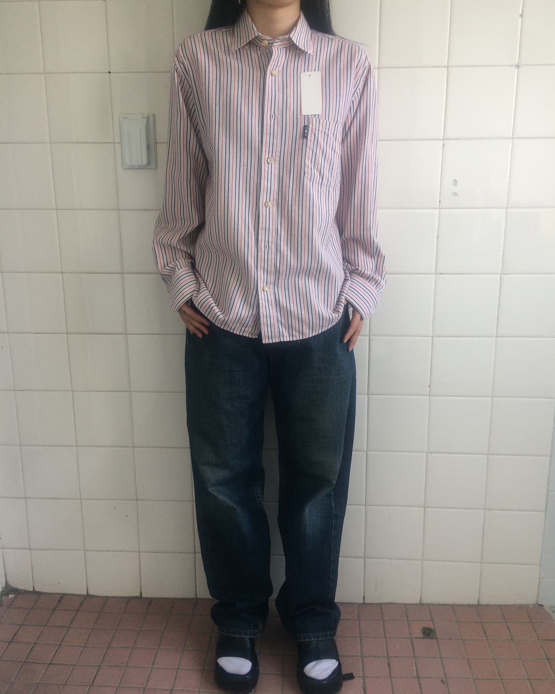 Stripe pattern shirt 상품이미지1