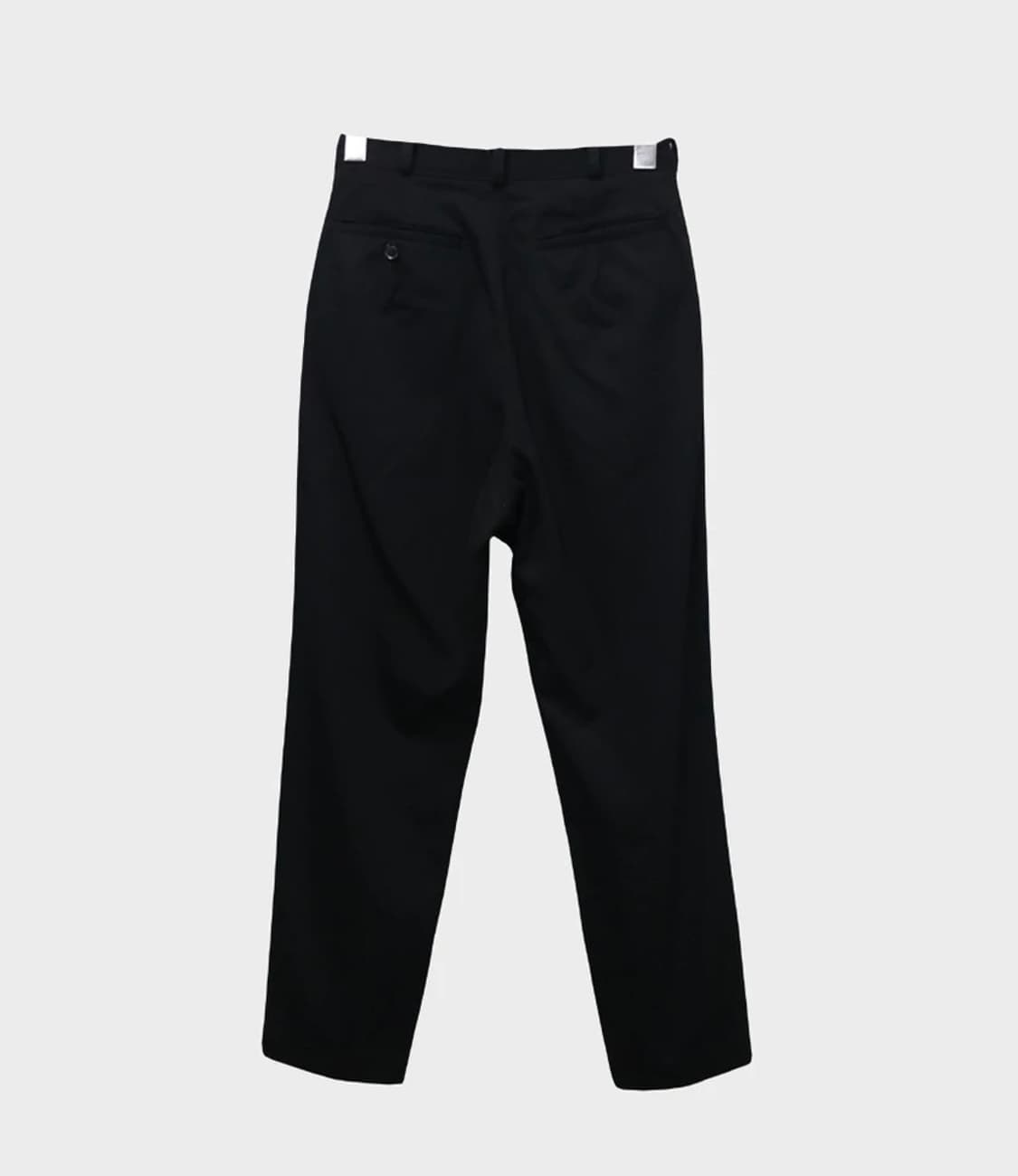 Black wool tuck slacks  상품이미지2