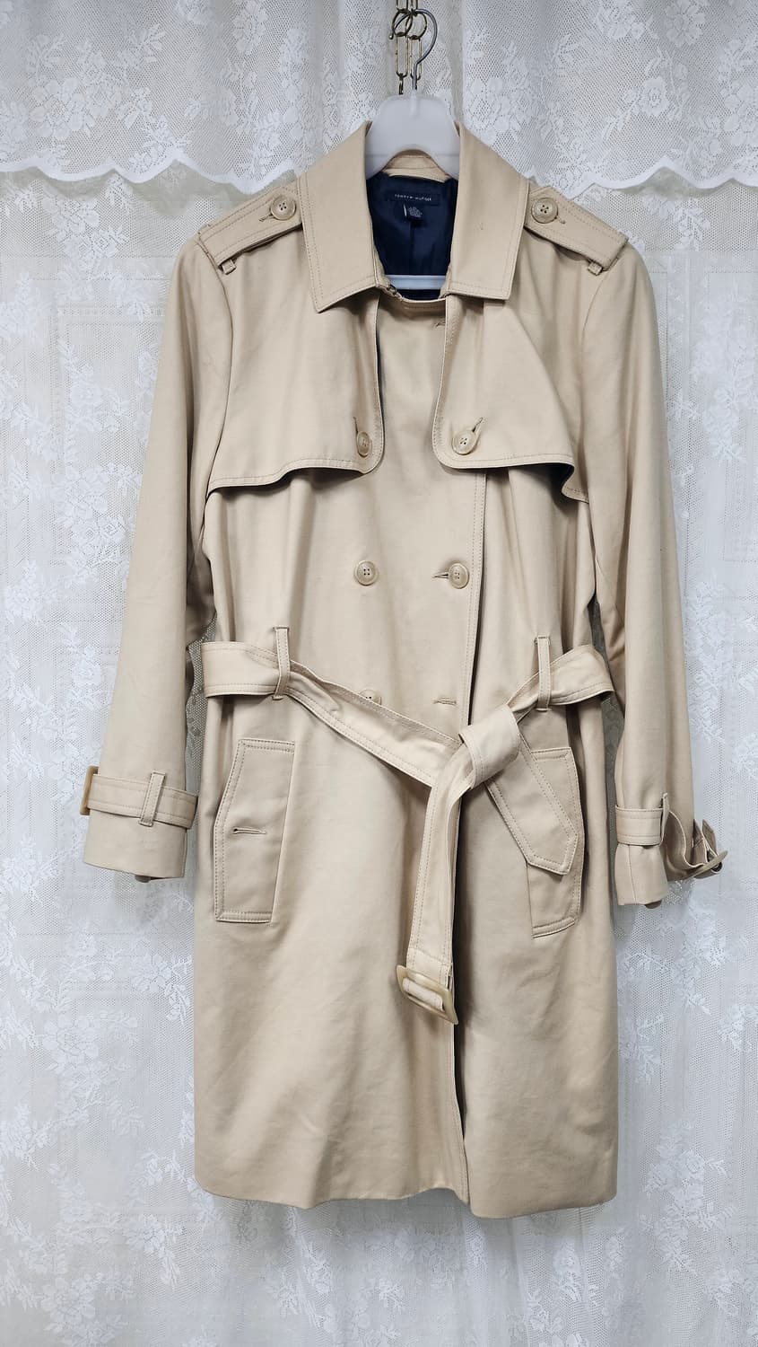 타미힐피거 베이지 트렌치 코트  상품이미지4