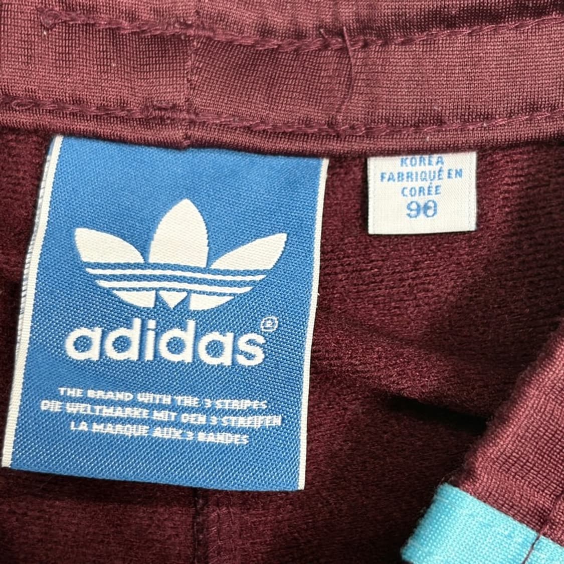 ADIDAS 구 파이어버드 블루와인 트랙팬츠 90 상품이미지4