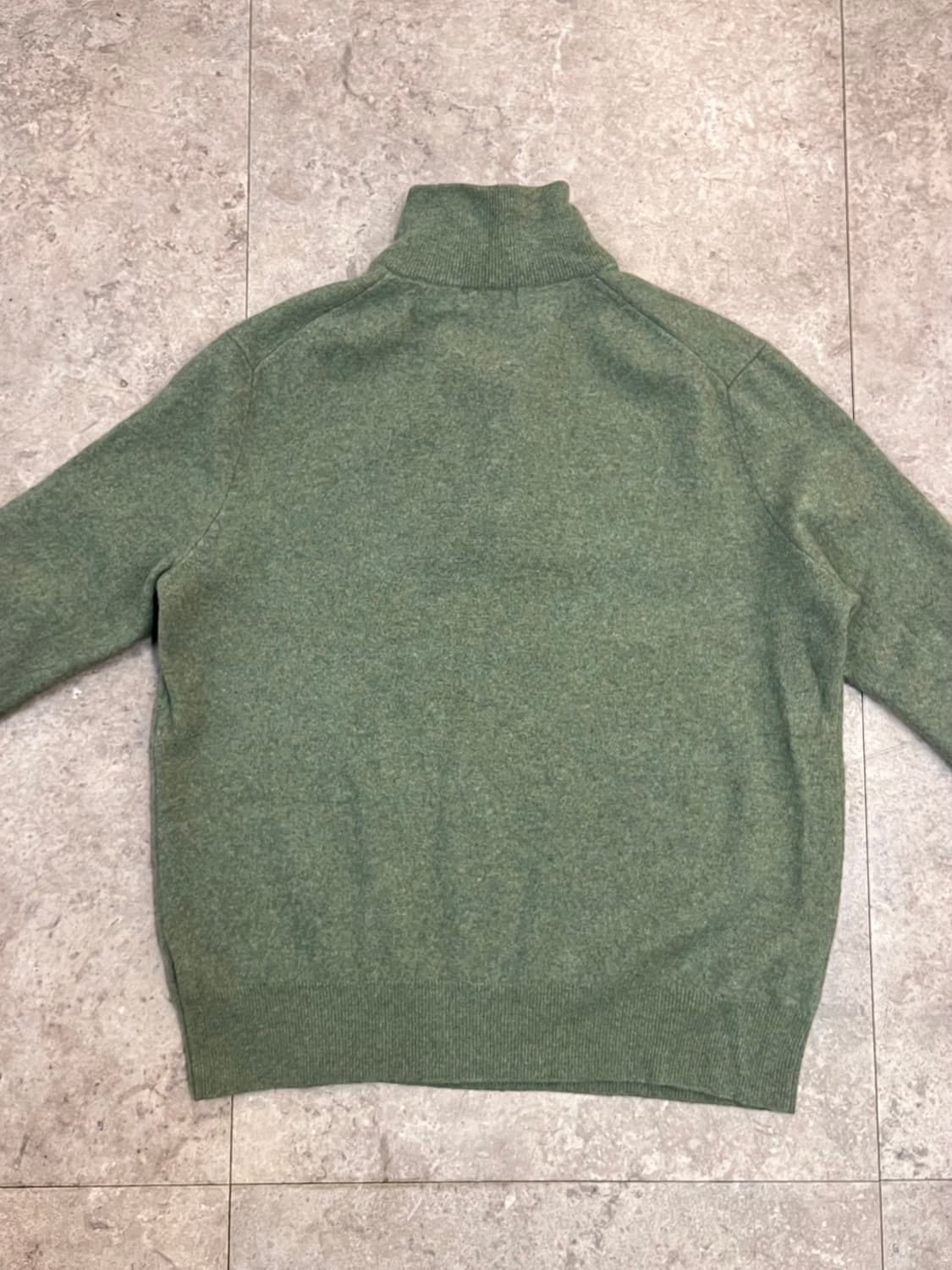 폴로 랄프로렌 반집업 니트 그린 XL #csz2341 상품이미지7