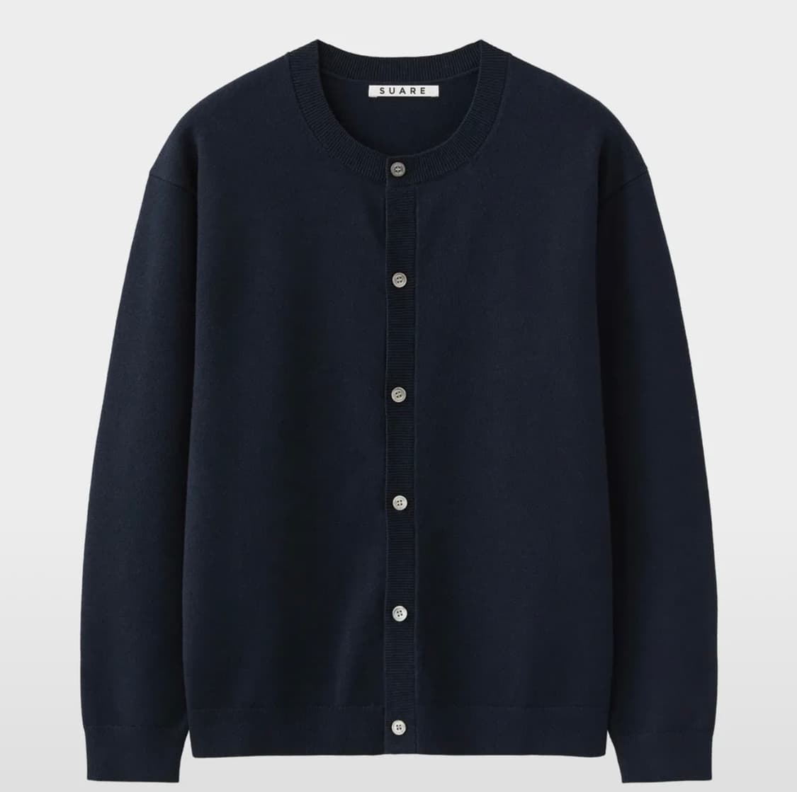 수아레 에센셜 라운드 니트 가디건 네이비 상품이미지1